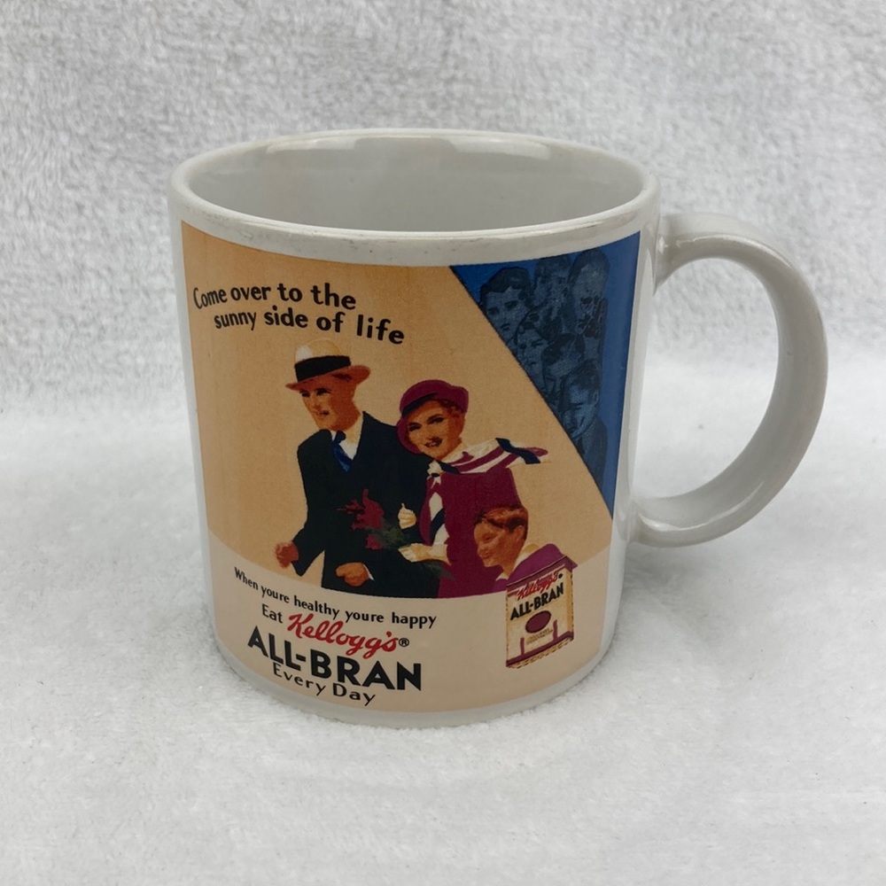 VTG 1984 Kellog’s  All-Bran Graphic Ad Coffee Mug